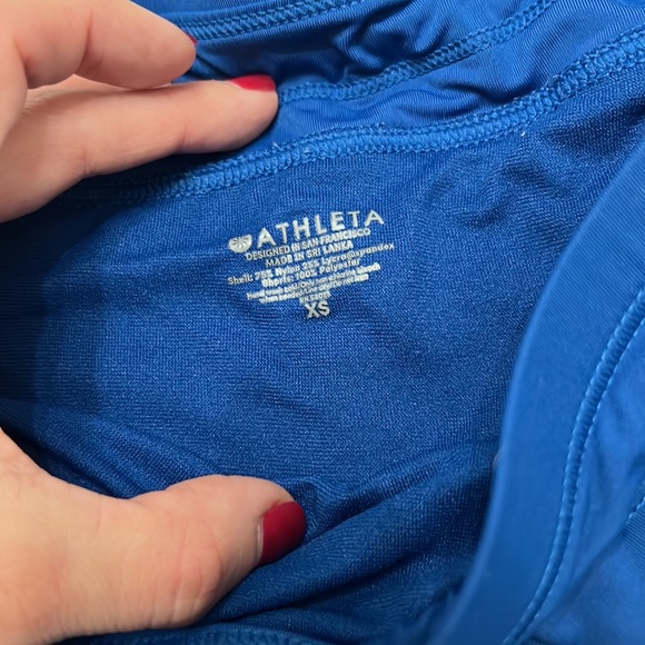 Athleta Blue Surge Shorts, size XS - Picture 2 of 3